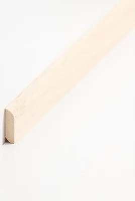 Produktbild von Abdeckleiste Massivholz 6 x 22 x 2000 mm Abachi zum Kleben, Clipsen, Schrauben & Nageln Massivholz Sockelleiste by PROVISTON 2 Meter | 1 Stück