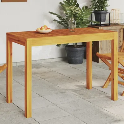 Produktbild von Braun Garten-Esstisch 110x55x75 cm Massivholz Akazie ,Design 2024 Neu