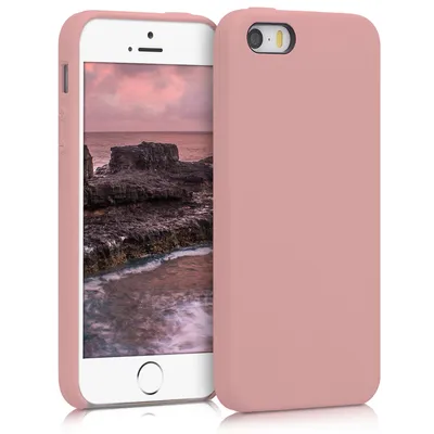Produktbild von kwmobile Hülle kompatibel mit Apple iPhone SE (1.Gen 2016) / iPhone 5 / iPhone 5S Hülle - Silikon Handy Case - Handyhülle weiche Oberfläche -