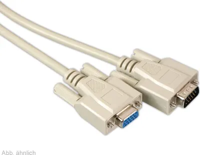 Produktbild von 9 Pol Sub-D Kabel, vergossen, Länge: 5,0 m, Stecker-Kupplung (11004023)
