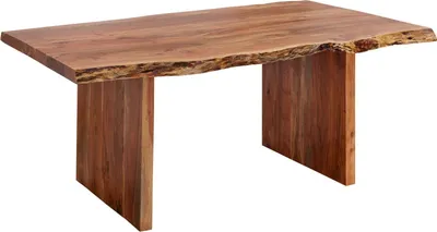Immagine prodotto di MASSIVMOEBEL24 | FREEFORM #200 Tavolo allungabile in legno di acacia - laccato / noce 180-240x110x78