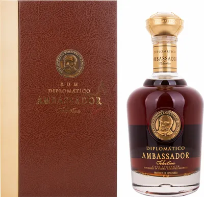 Produktbild von Diplomático AMBASSADOR Selection Cask Strength in Holzkiste mit Lederoptik 47,00 %  0,70 Liter