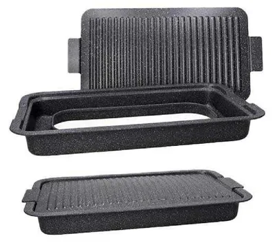 Immagine prodotto di Barbecue rettangolare, grigio, 30 x 52 cm