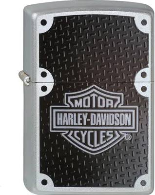 Produktbild von Harley Davidson Zippo Feuerzeug schwarz windfest aus Metall nachfüllbar in Geschenkbox