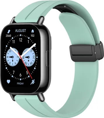 Immagine prodotto di Per Xiaomi Redmi Watch 5 Active Cinturino in silicone con chiusura magnetica pieghevole Turchese