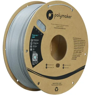Immagine prodotto di Filamento ABS Polymaker PolyLite grigio 1,75 mm 1 kg