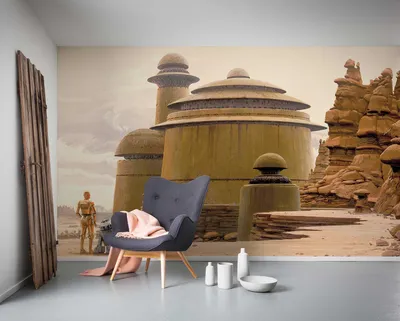 Produktbild von Komar Vlies Fototapete "Star Wars Classic RMQ Jabbas Palace" - Größe: 500 x 250 cm (Breite x Höhe), 10 Bahnen