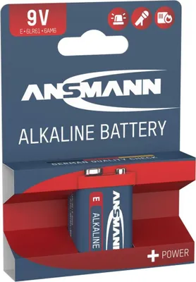 Zdjęcie produktu dla Ansmann 1515-0000 1 Ansmann Alkaline 9V-Block red-line