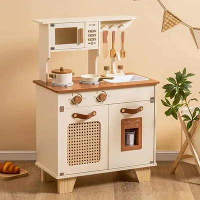 Immagine prodotto di Kinder Keuken - Mokka - Cucina giocattolo per bambini - Cucina giocattolo - Mini cucina per bambini - Bambini piccoli