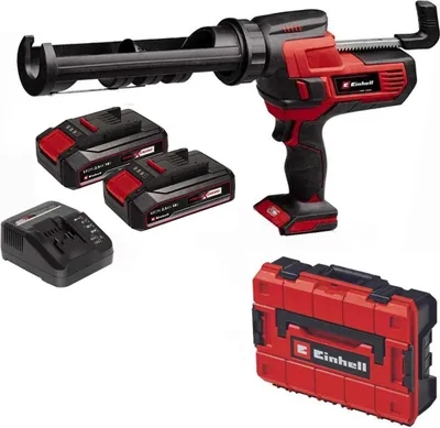 Produktbild von Einhell Kartuschenpistole TE-SG 18/10 L-18V + 2 x Akku 2.5 Ah, Ladegerät, Koffer