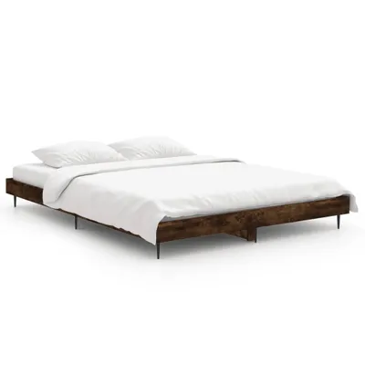 Produktbild von Bettgestell Räuchereiche 135x190 cm Holzwerkstoff