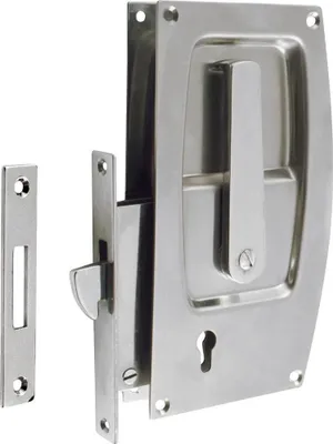 Produktbild von Plastimo Schiebetürschloss 63630 Silber  Silber One Size
