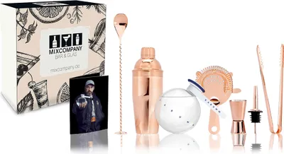Produktbild von Kabumm Gin Cocktail Set - Kabumm Premium Gin 0,7l (40% Vol) mit 2 Rezepten und 6 teiligem Barset- [Enthält Sulfite]