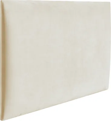 Produktbild von RAVIO Wandpaneel Wandkissen als Kopfteil für Bett 3D Wandverkleidung mit Schaumstoff Wandpolster Wanddeko (60 x 40 cm, Farbe: Creme - Magic Velvet 2250)
