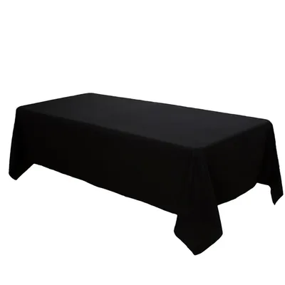 Produktbild von Tischdecke Eckig,Samttischdecke 150x150cm, abwaschbar,Temperaturbeständig,Schwarz
