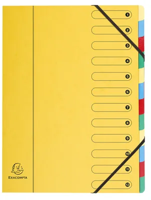 Produktbild von Exacompta 5212E Premium Ordnungsmappe aus extra starkem Colorspan-Karton DIN A4