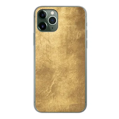 Produktbild von MuchoWow® Handyhülle Schutzhülle Hülle für iPhone 11 Pro Licht fällt auf eine goldene Wand Silikon Softcase Handy Hülle - Handy