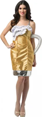 Produktbild von Bierkrug Kostüm für Damen an Fasching & zur Wiesn Größe: S/M