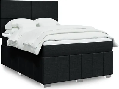 Produktbild von Möbel Boxspringbett mit Matratze Schwarz 140x190 cm Stoff - Klassische Betten 3293958