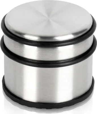 Produktbild von Vilde | Edelstahl Türstopper - Door-Stopper - 9,5 cm - Silber - versehen mit Gummiring zum Schutz der Türen