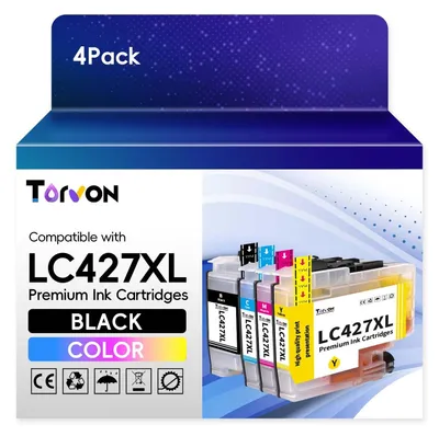 Image de Cartouches d'encre LC427XL pour différents modèles d'imprimantes - Noir, Magenta, Cyan, Jaune
