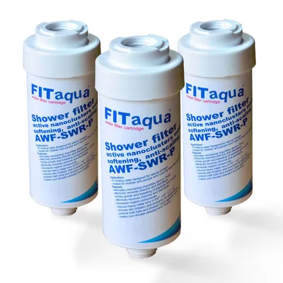 Produktbild von 3x Duschfilter FitAqua, Wasserfilter zum Wohle Ihrer Haut AWF-SWR-P