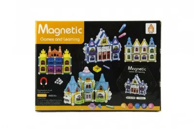 Obrázok produktu pre Magnetický domček 75ks v krabici 25x18x4cm