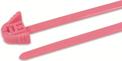 Produktbild von HELLERMANNTYTON Kabelbinder lösbar, 115-00138, 305x4,7 mm, pink, 100 Stück