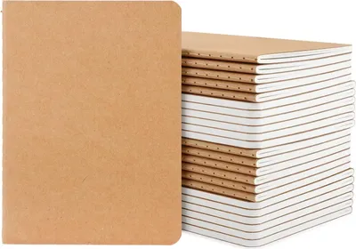 Produktbild von Gestippelt Notizbuch A6 - Kraft Softcover - 24 Stück - 10x14cm