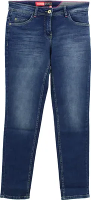 Produktbild von 28251 Cecil, Scarlett , Damen Jeans Hose, Stretchdenim, mid blue, W 26 L 32