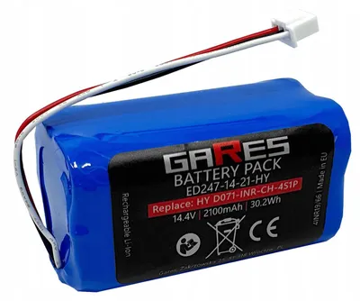 Obrázek produktu pro Gares Náhradní baterie pro Proscenic NEO 820P 830P V-tac VT Panda X7 | 14,4V 2,1 Ah Li-Ion | Vysokovýkonná baterie pro robotický vysavač | Kompatibilní s Proscenic NEO 820P 830P V-tac VT Panda X7 | Prémiová kvalita