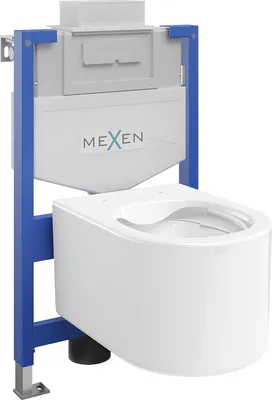 Image de Mexen Kit WC sur pied Felix XS-U avec cuvette Sofia, blanc - 6853354XX00
