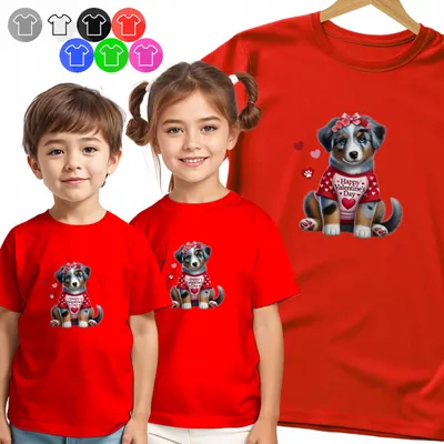 Produktbild von Kinder T-Shirt - SZCZENIAK Z SERDUSZKAMI für Kinder - S