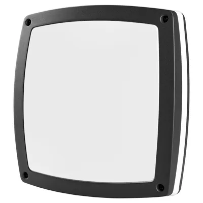 Obrázok produktu pre MasterLED Moderné vonkajšie nástenné svietidlo E27 IP44 - antracitové, štvorcové, hliníkové, 30x30cm na fasádu, terasu, vchod