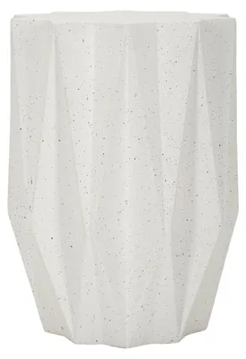 Obrázek produktu pro Odkládací stolek Star v bílé barvě z MGO, Ø 38,5 × 53 cm