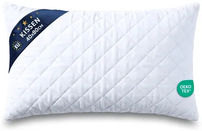 Produktbild von Kopfkissen 40x80 cm – Schlafkissen Bettkissen Mikrofaser Füllung