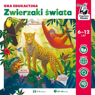 Obrázek produktu pro Gra Kapitan Nauka Zwierzaki świata