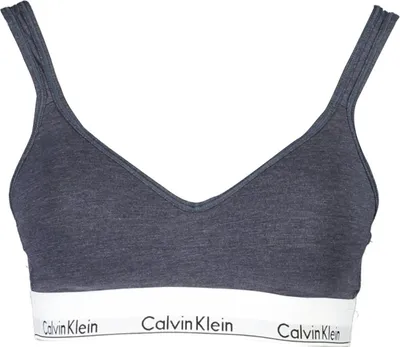 Produktbild von Bralette-BH für Damen in Blau – Gepolstert mit Kontrastdetails