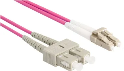 Produktbild von DELOCK LWL Kabel mit Metallarmierung LC Duplex Multimode 2m