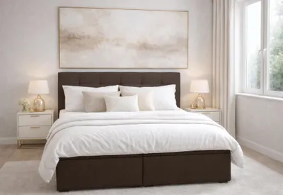 Produktbild von AX LIVING Stauraum Boxspringbett Brown 180x200 cm ohne Topper Galata Doppelbett