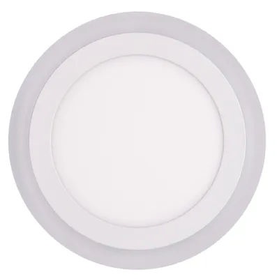 Obrázek produktu pro Ecolite Bílý vestavný LED panel kulatý 195mm 12W+4W podsvícený LED-DUO-R12W