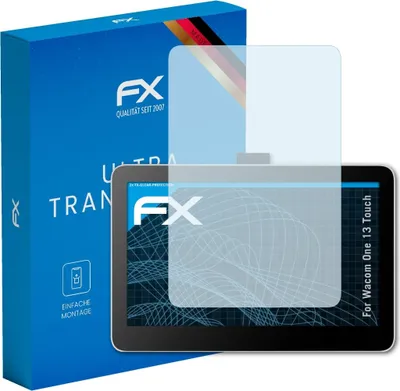 Produktbild von atFoliX FX-Clear 2x Schutzfolie kompatibel mit Wacom One 13 Touch Displayschutzfolie