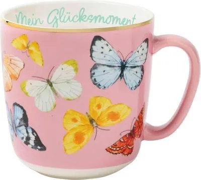 Produktbild von Blütenträume Kaffeebecher "Mein Glücksmoment", 350 ml