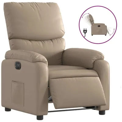 Immagine prodotto di vidaXL Poltrona relax elettrica cappuccino-marrone in Pelle finta