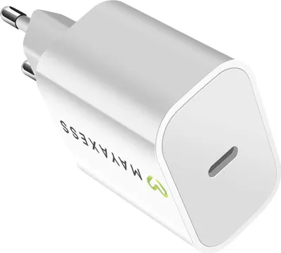 Produktbild von Mayaxess, Schnellladegerät USB-C 20W für iPhone 17 / 17 Pro / 17 Pro Max /17 Air, Weiß