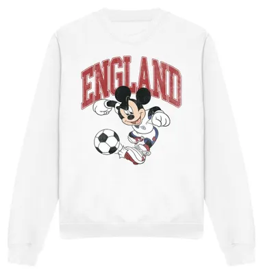 Image de Disney - Sweat-shirt « England Football » pour homme/femme, unie TV34761 (S) (blanc)