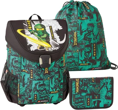 Produktbild von Lego Jungen Easy Schulranzenset 3tlg. - NINJAGO Green