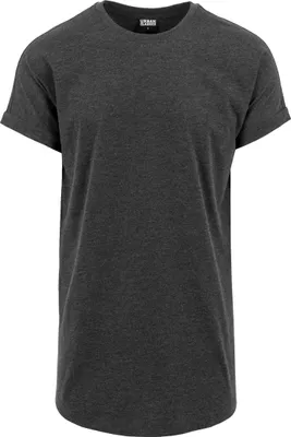 Produktbild von Urban Classics - SHAPED Long Turnup Tee charcoal - L