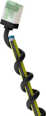 Produktbild von Ultraflexibles Cat.8.1 Patchkabel slim, U/FTP (schwarz, 2 Meter, extrakurze Stecker)