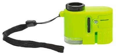Produktbild von Mini Aufsatz-Mikroskop Expedition Natur, 60-fache Vergrößerung, LED- und UV-Licht, grün